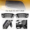 2017-2020 Audi A3 foran støtfanger Grill Tåkelys Deksel Lampe Ramme Trim Fit