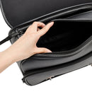 Heck Bag Pu Pu Side Saddle Tail Bag Bagasjepose Lagring Svart for motorsykkel
