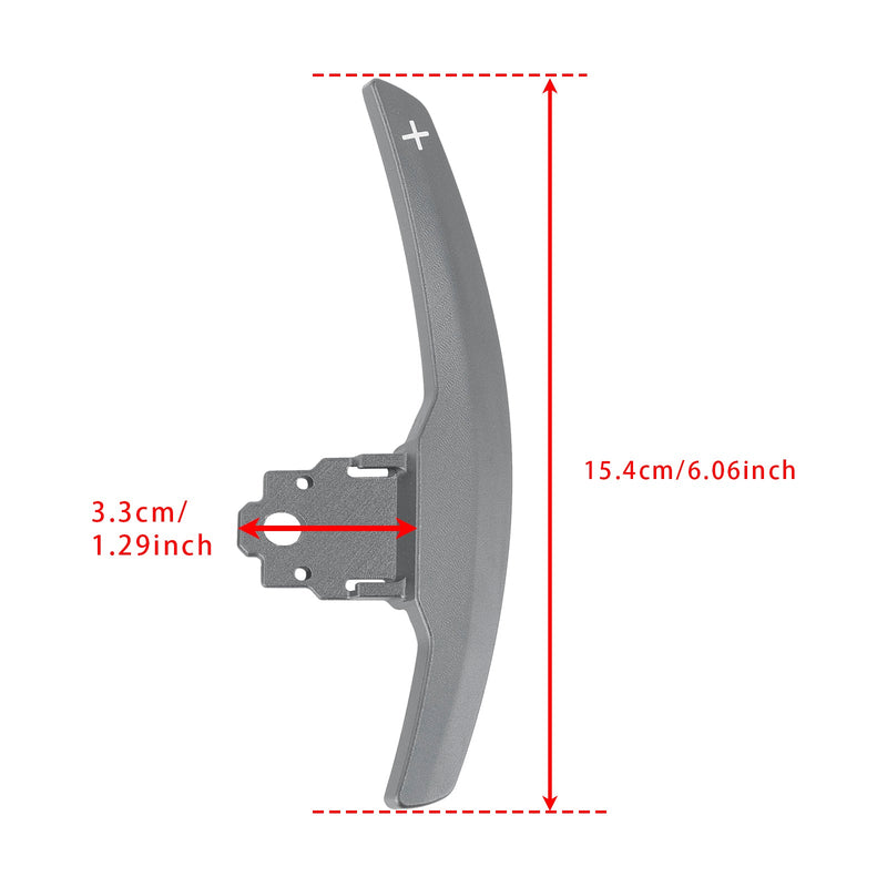 Schaltwippenverlängerung für BMW F-Serie F30 F31 F32 F10 X3 X5 Aluminium Grau