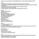 Adaptive Cruise Control Lünette Abdeckung Schwarz 68432233AA Für Chrysler 2017-2020