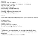 2018–2022 BMW X5 G05 Paar LED-Nebelscheinwerfer für die Frontstoßstange, 63177406365