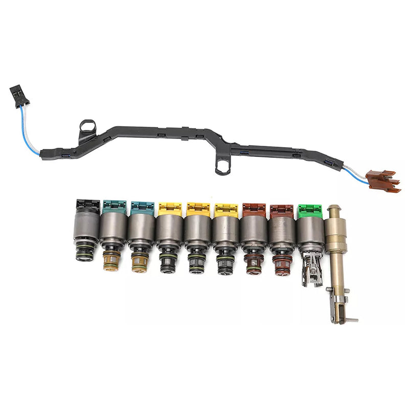 2011-2012 BMW 740i 3.0 L6 F01 6HP28 Kit de válvula solenoide de reparación del cuerpo de la válvula de transmisión 1068298047