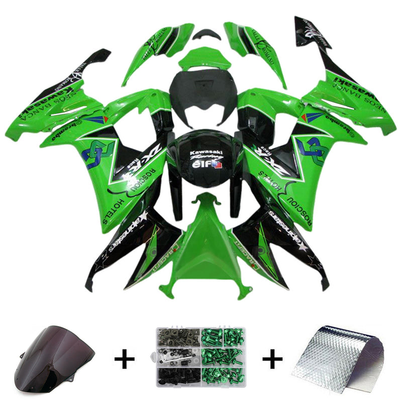 2008-2010 Kawasaki ZX10R injeksjonskinnesett kroppsplast ABS