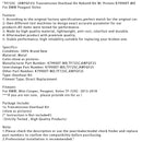 Überholungssatz für Getriebe von BMW, Mini Cooper, Peugeot und Volvo (2013–2018) inklusive Kolben (TF-72SC)