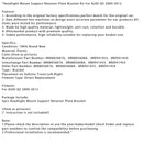 2009-2012 Audi Q5 ajovalojen kannatinsarja