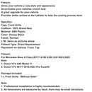 Mercedes třídy A 2023–2025 W177 Mřížka chladiče A35 A180 lesklá černá