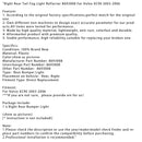 2003-2006 Volvo XC90 Rechts hinten Rücklicht Nebelscheinwerfer Reflektor 8693008