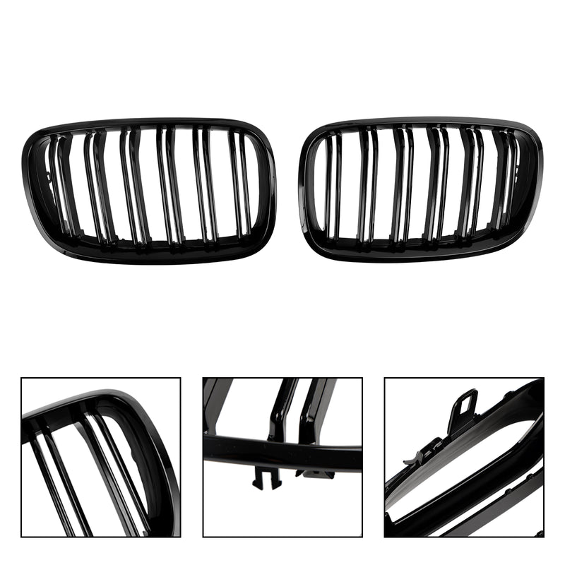 Sport radiatorgrill dobbel stang ytelse glans egnet for BMW X5 E70 X6 E71