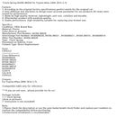 2004-2014 Toyota Hilux 2,7L urfjeder 84306-0K020