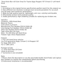 Graue Handschuhfachdeckel-Abdeckung grau für Toyota Aygo Peugeot 107 Citroen C1 LHD