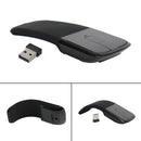 Foldable Arc Touch Maus Kabellos 2.4GHz Optical Touch Receiver PC Laptop Schwarz