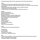 Mercedes W124 R129 SL320 E320 S320 M104 gasspjældhus 0001415725