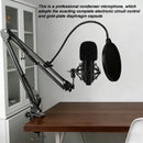 BM800 USB kondensatormikrofon for PC Studio Mikrofonsett Vokalstreaming