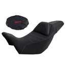 Kompletter gepolsterter Fahrer- und Beifahrersitz, schwarz, passend für Honda Nx400 und Nx500 (Modelljahre 2024–2025).