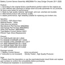 Batteriestromsensor-Baugruppe 4692269AI für Jeep, Dodge und Chrysler (2011–2020)