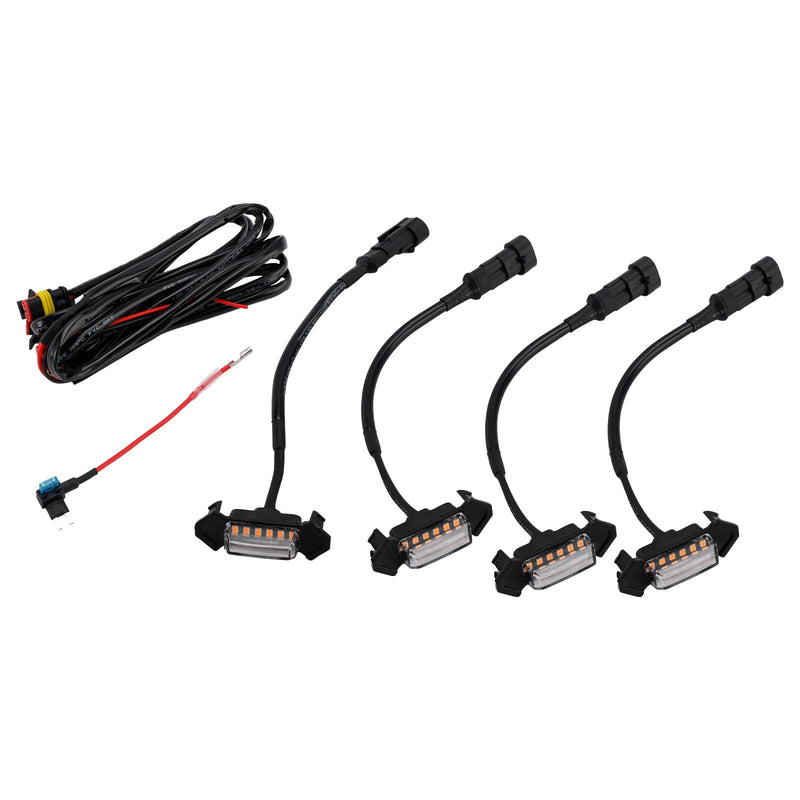 2016-2023 Toyota Tacoma Clear Lens Amber Light Front Grille LED Light Kit