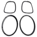 4 STK Forlygte Baglygtetrim Surround Bezel Ring Sæt Til MINI F55 F56 F57