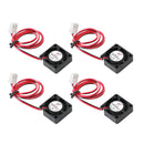 4x børsteløs jævnstrømskøleventilator 5V 2006 20x20x6mm ærme 2-benet ledning