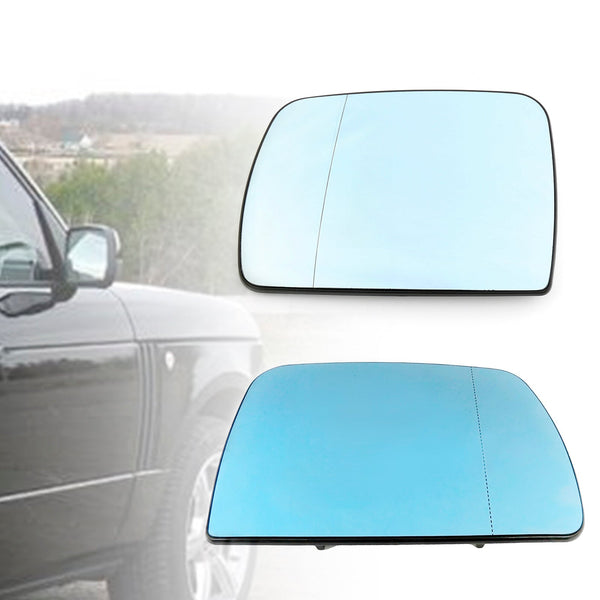 Blau Beheizte Links &amp; Rechts Fahrer Seite Flügel Spiegel Glas Für BMW X5 E53 1998-2006