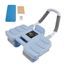 Automatisches Rebound Ab-Rad mit Ellenbogen-Unterstützung und 4-Rad-Stabilität – Enthält Timer Perfekt Core Trainer für Männer & Frauen Tragbare Home Gym Ausrüstung Blau