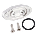 Twin Turbo Dual 1/8 "" Placa do adaptador de suprimento de óleo NPT para LS1 LSX LS3 LS2 LQ4