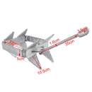 Heißgetauchter Bootsanker 13Lbs Faltbarer Schiebekastenanker Passt für Boot