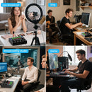 V8s lydkort live lydkort sæt til podcast optagelse, sang, streaming og spil
