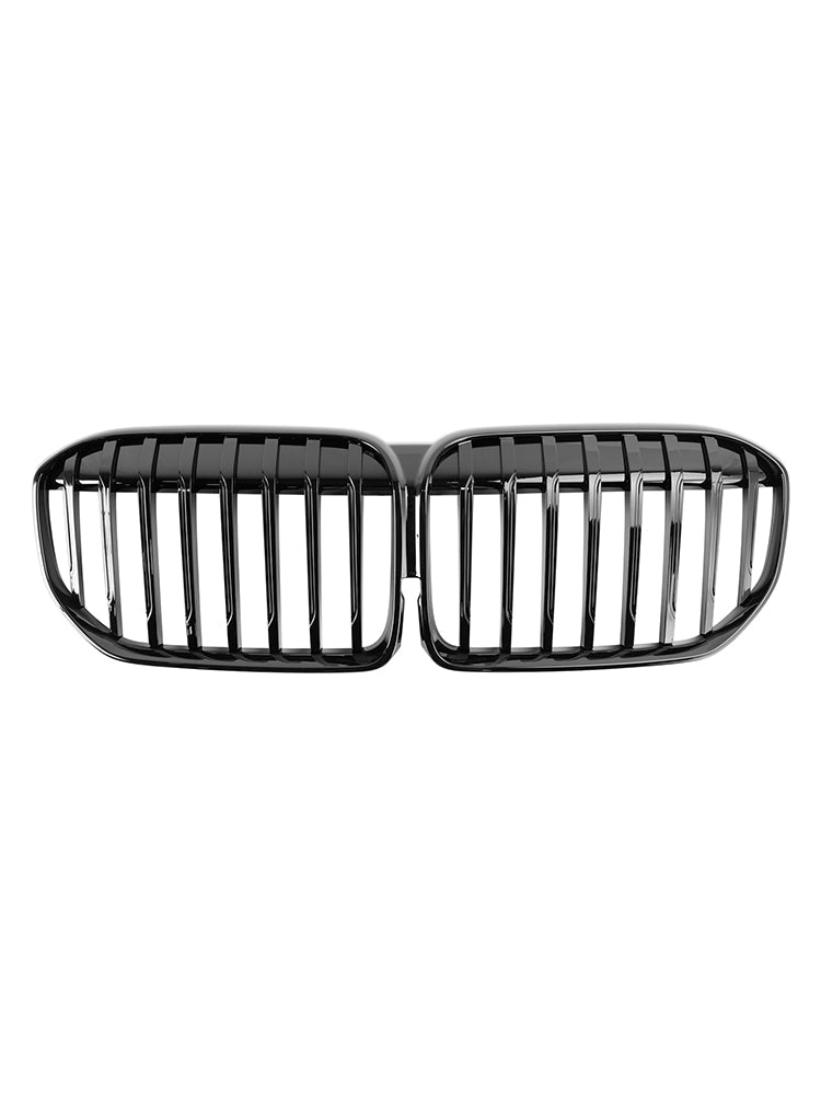 Rejilla de radiador de listón único BMW Serie 7 G11 G12 2019-2022, negro brillante