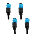 Conjunto de 4 injetores de combustível para Audi A4 1.6L (94-08) e 1.8 quattro (1995-2000), número de peça 058133551F