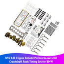 2011-2013 BMW 135i E82 E88 N55 3.0L Engine Rebuild Pistons Gaskets Kit Crankshaft Rods Timing Set 11212163665