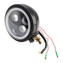 5.75" Headlight Lamp Spotlight Universal 4-Bulbs Fits For Motorcycle