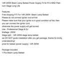 Erstatning bevegelig hodestrålepære 260W 295W 350W 380W ballaststrømforsyning MSD