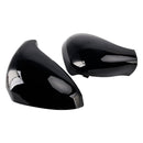 07/2006-05/2015 Peugeot 207 Hatchback Side Mirror Covers Rearview Housing Bright Black 9680194877 Generic
