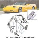 Stainless Exhaust Manifold Headers & X Pipe Fit Chevy Corvette 97-04 C5 LS1 LS6
