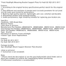 2014-2017 Audi SQ5 Frontscheinwerfer Halterung Trägerplatte