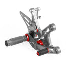 Pareja reposapiés/reposapiés delantero Kawasaki ZX-10R ZX10R 2021-2023 Gris