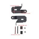 Paquete de 2 soportes de faros delanteros de pilar A 7318 (negro) para Jeep Wrangler JL 2018-2019