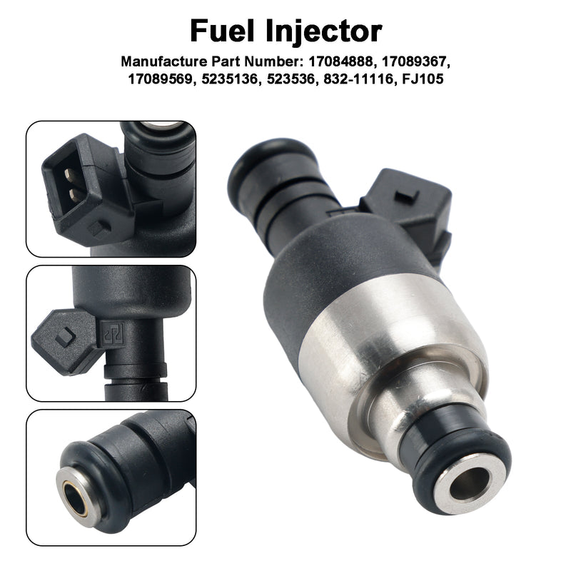 1st bränsleinsprutare 5235136 Passar GM 2.8L 3.1L 3.3L V6 1985-1994 17089569