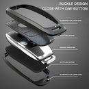 Benz GLC GLK CLS Leder Legierung Aluminium TPU Autoschlüssel Weiß Fall Abdeckung
