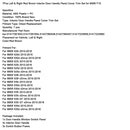 7x Rot Braun Innen Tür Panel Griff Pull Trim Für BMW 5 Series F10 F11 10-16