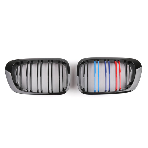 Vorne Niere Haube Grille Grill Für BMW E46 3 Serie 2DR Coupe M-Farbe Dual Lamellen