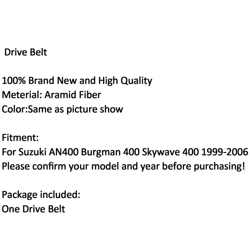 Zahnriemen Antriebsriemen für Suzuki AN400 Burgman / Skywave 03-2006 27601-15F10