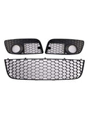 2006-2009 VW Golf MK5 GTI 3-osainen etupuskurin säleikkö, alempi + sumuvalon kansi