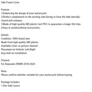 2018-2024 Kawasaki Z900RS Tampa de carenagem protetora do painel lateral