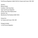 Kraftstoffdruckregler 23280-75010 für Toyota Land Cruiser (1993–1997)