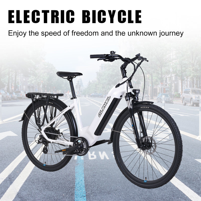 700C*45C 36V 16,5AH 250W 8-växlad elcykel E-cykel aluminium