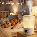 Nawilżacz Cool Mist 4L do sypialni, pokoju dziecięcego & Rośliny, cichy, z dyszami 360°, automatycznym wyłączaniem i światłem zmieniającym kolor.