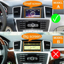 Saída de ar central com tela pequena para Mercedes GL ML X166 W166 2013-2015