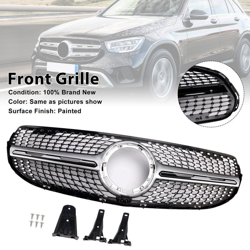 2020–2022 Mercedes-Benz X253 GLC250 GLC300 Diamant-Frontstoßstangengrill