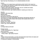 2016–2021 NISSAN MAXIMA Zierleiste für die rechte hintere Säulenseite 78872-9DJ1A